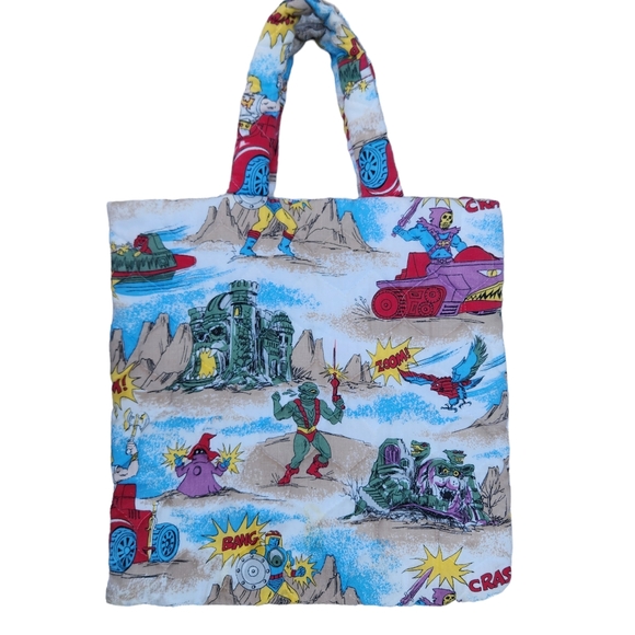 Masters of the Universe He Man Tote Bag Hand Made Quilted - Picture 3 of 8